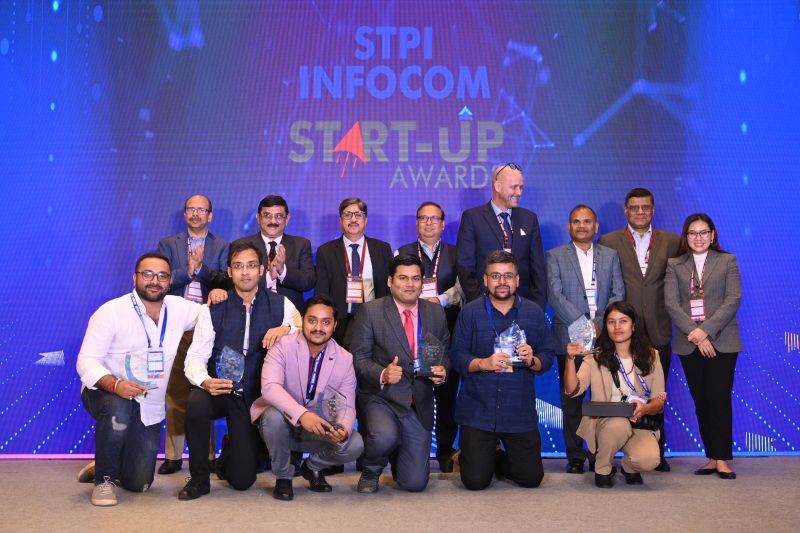 ABP INFOCOM 2023 Best Startup Award moment