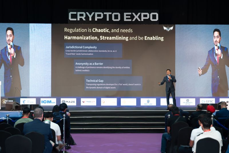 A moment from Crypto Expo Dubai