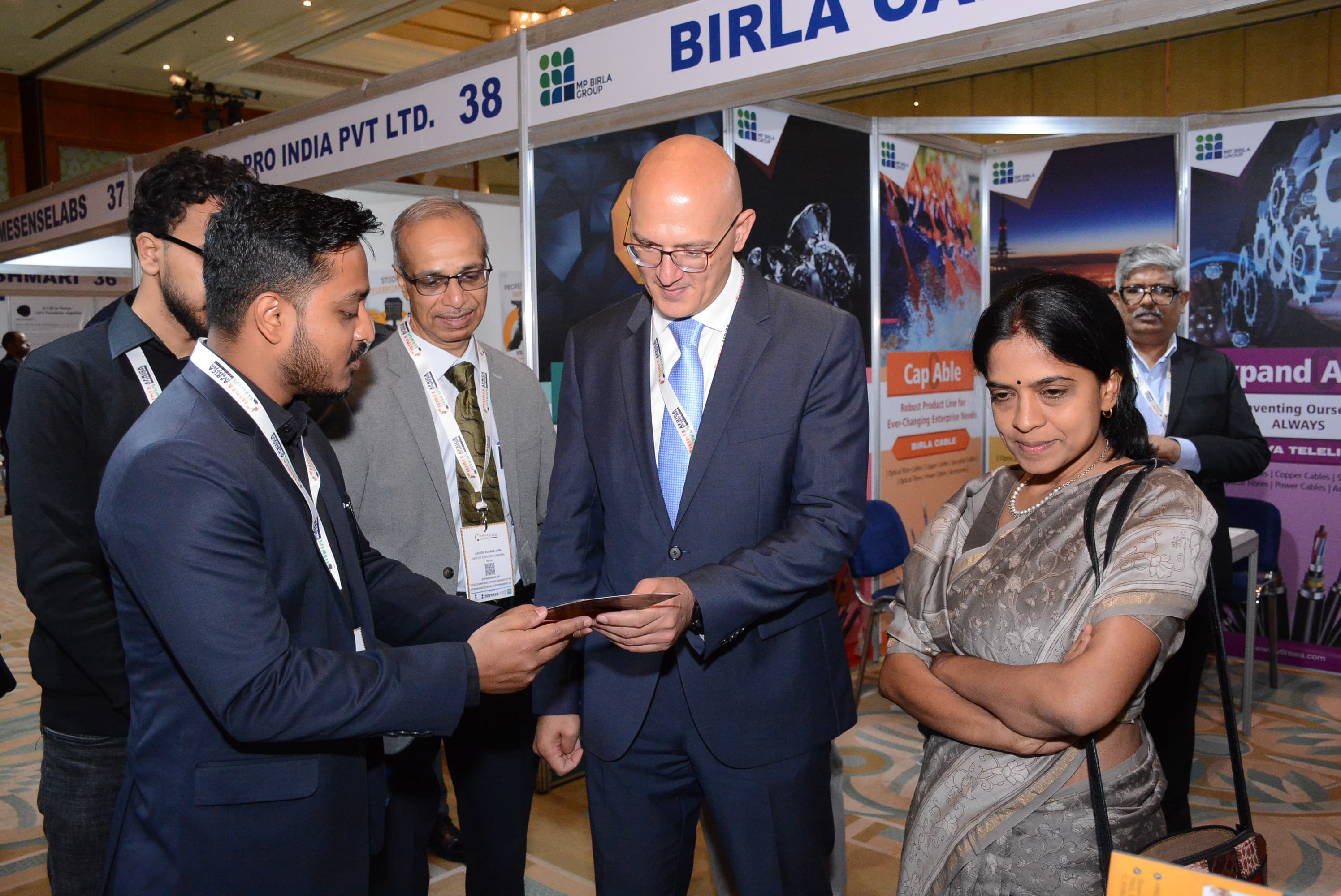 Technology discussion at India-Africa ICT Expo 2025 in Cairo
