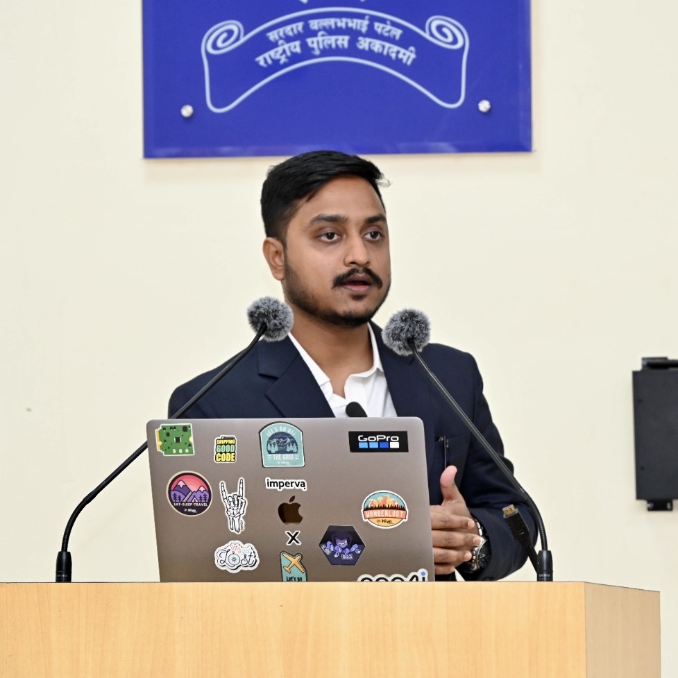 Souvik Haldar training IPS officers at SVPNPA on cryptocurrency and dark web forensics